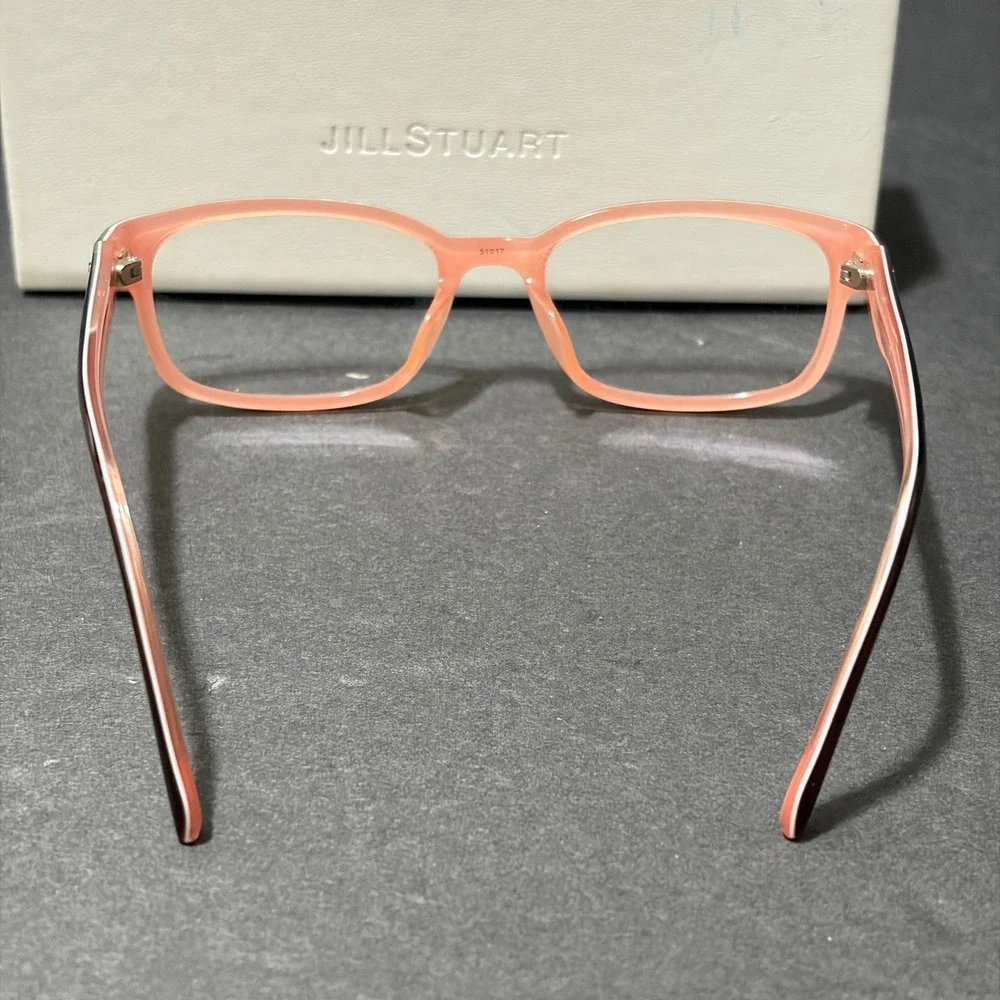 Jill Stuart Brown Pink Rectangular Eyeglasses JS601632-2 with Case